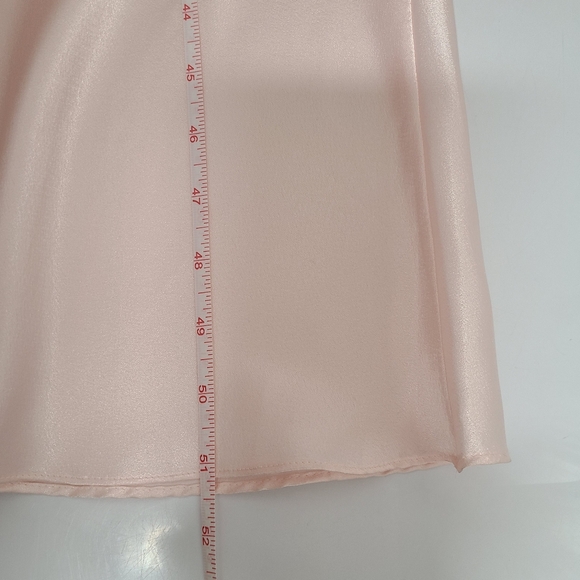 Christian Dior VINTAGE Pink Satin Full Length Slip Dress Nightgown Sz Med - Picture 11 of 12